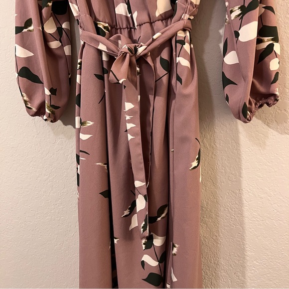 a new day Women's Midi Dress in Mauve Floral - Picture 3 of 10